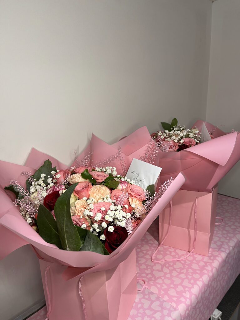 Valentine's Blooming Boxed Bouquet